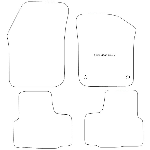 Skoda Citigo Round Clip Car Mats